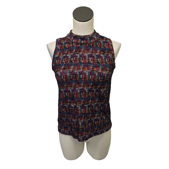 Anthropologie Akemi + Kin Boucle Petra Mockneck Sleeveless Top Womens Size XS - Picture 1 of 10